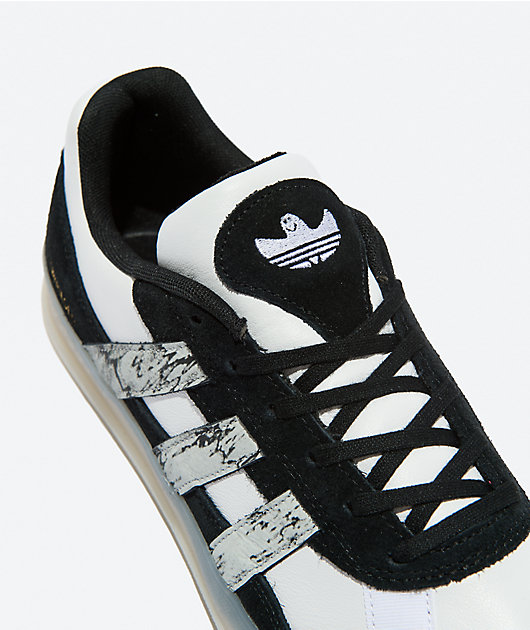 adidas Tonneson Aloha Super Black & White Skate Shoes | Zumiez