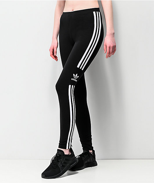 3 stripe black adidas leggings