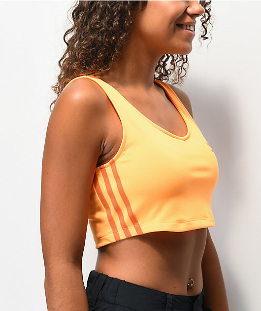 adidas orange tank top