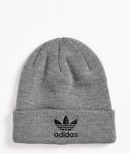 adidas Trefoil Heather Grey Beanie