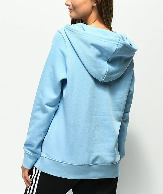 womens light blue adidas hoodie