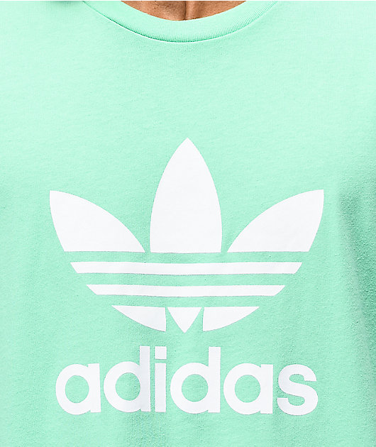 mint green adidas t shirt