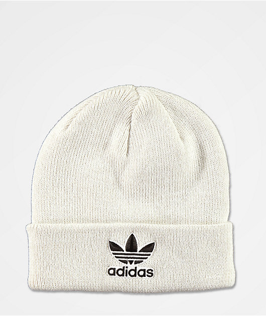 adidas Trefoil Orbit White Beanie