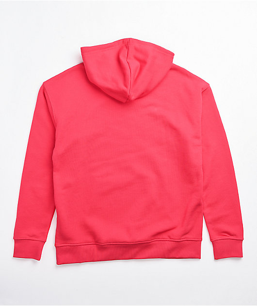red pink hoodie