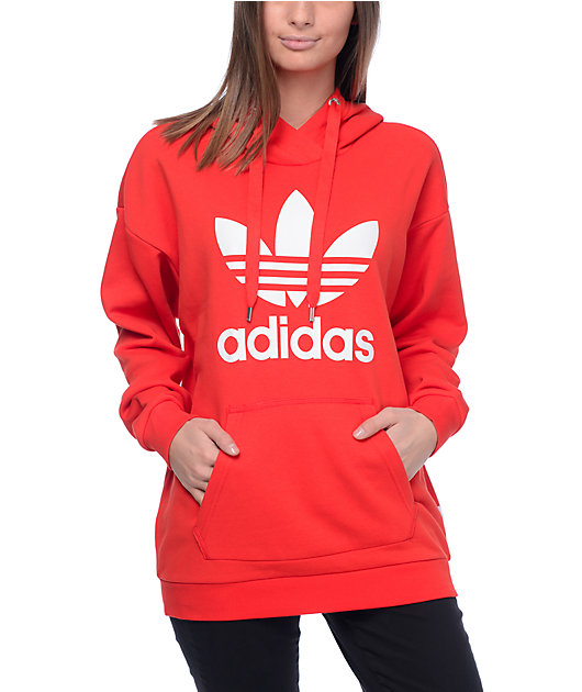 red adidas pullover