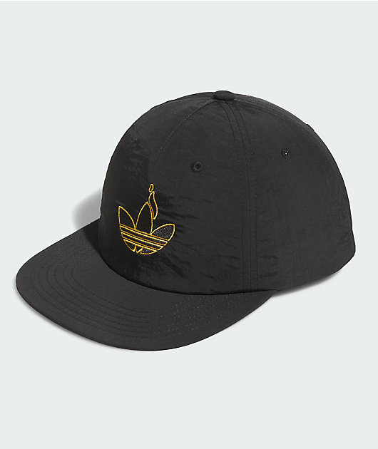 adidas Trefoil Torch Black & Gold Snapback Hat | Zumiez