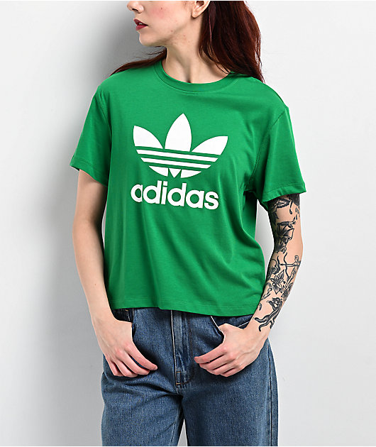 adidas Trefoil Vintage Green T Shirt