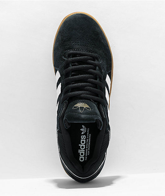 Adidas black shoes outlet with white sole