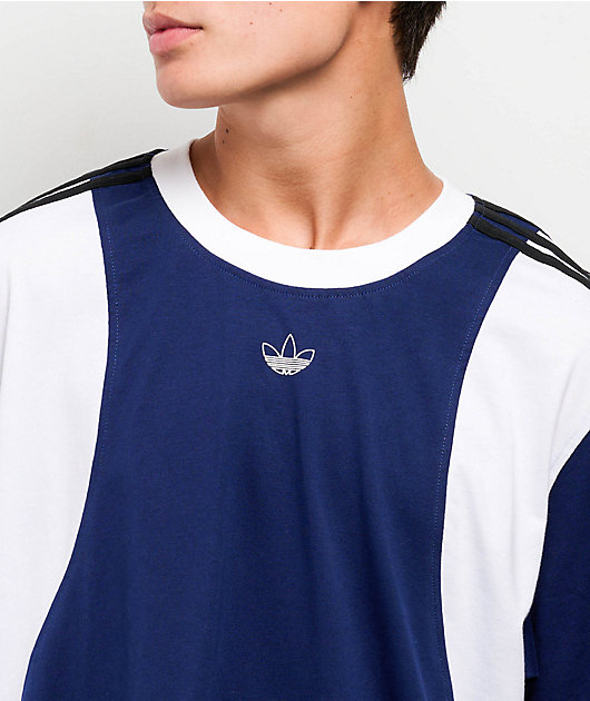 adidas Tyshawn Dark Blue & White T-Shirt