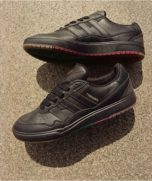 adidas Tyshawn II Core Black & Gum Skate Shoes