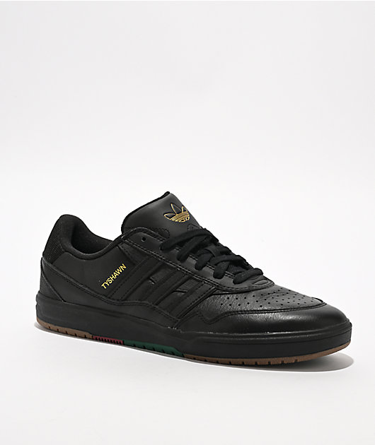 adidas Tyshawn II Core Black & Gum Skate Shoes | Zumiez