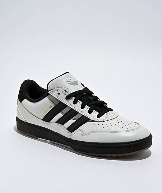 adidas Tyshawn II Crystal White & Core Black Skate Shoes | Zumiez