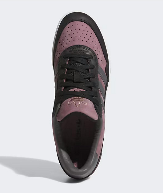 adidas Tyshawn II Shadow Fig, Core Black, & Charcoal Solid Grey Skate Shoes