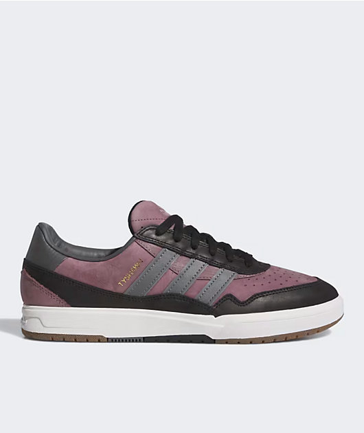 adidas Tyshawn II Shadow Fig, Core Black, & Charcoal Solid Grey Skate Shoes