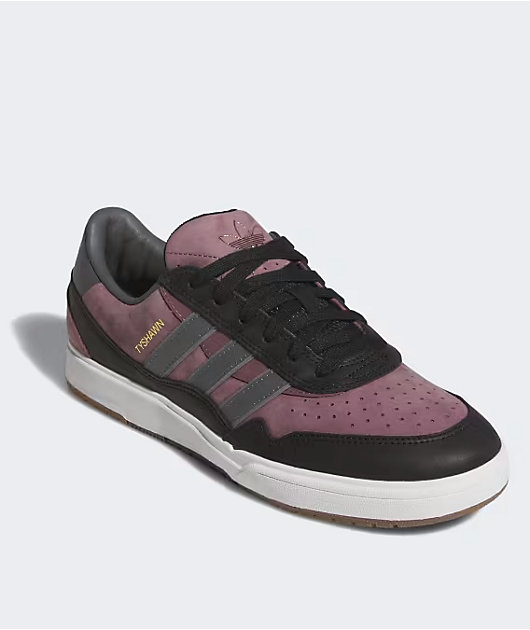 adidas Tyshawn II Shadow Fig Core Black Charcoal Solid Grey Skate Shoes Zumiez