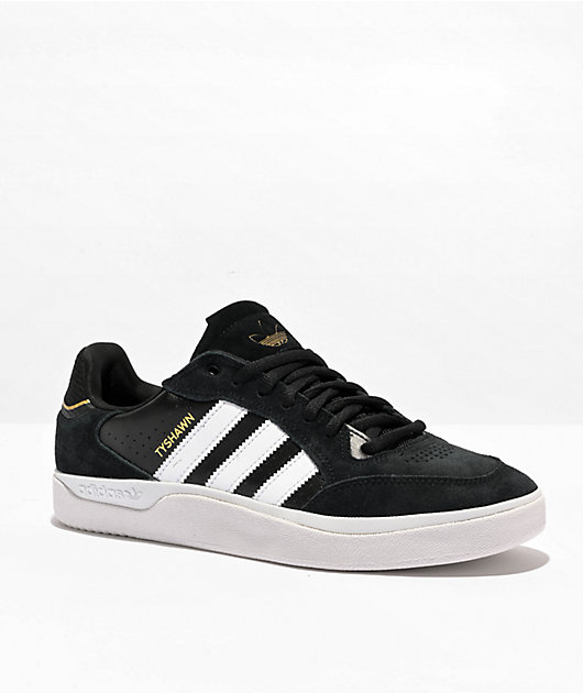 adidas Tyshawn Low Black & White Shoes | Zumiez
