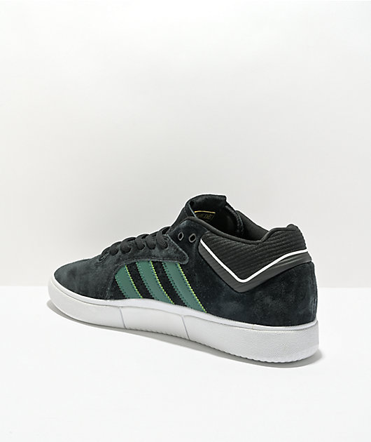 Adidas white clearance shoes with green