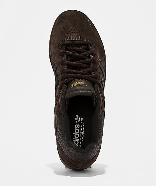 adidas Tyshawn Mid Coffee, Carbon & Gum Skate Shoes