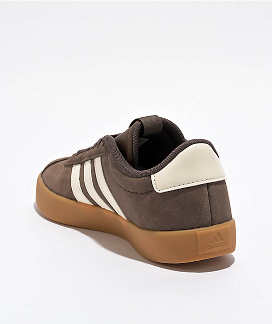 adidas VL Court 3.0 Pre-Loved Brown & White Shoes | Zumiez