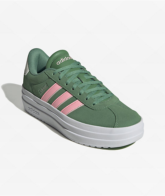 Adidas Vl Court Red And Green Stripe Trainers Adidas VL Court Bold - Main Image