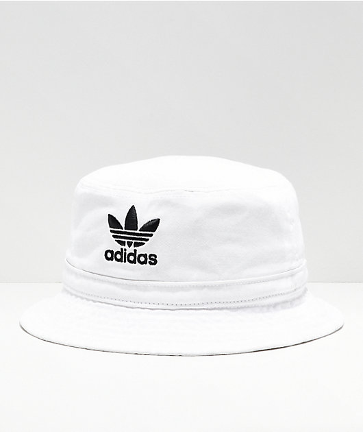 adidas Washed White Bucket Hat 