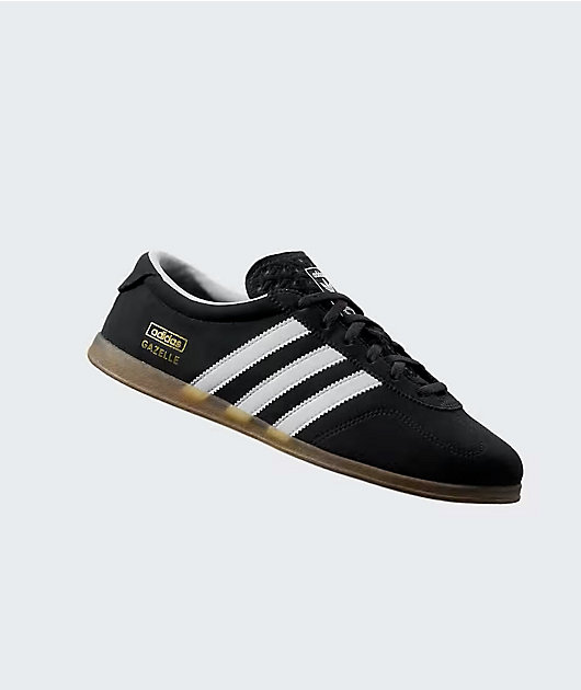 adidas Women's Gazelle Lo Pro Black & White Shoes video