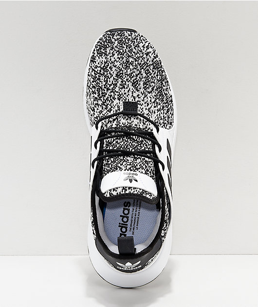adidas black and white speckled shoes