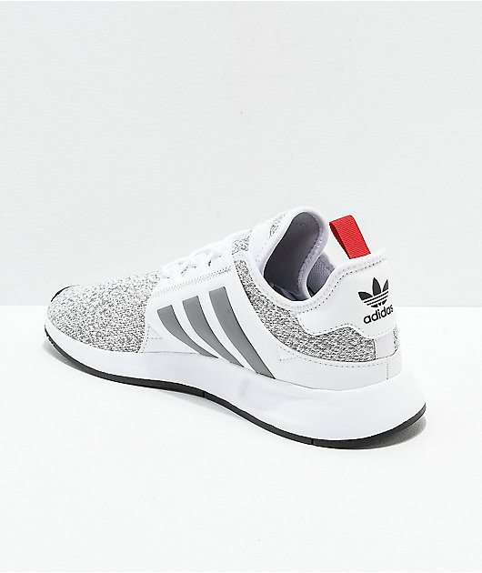 adidas grey red shoes