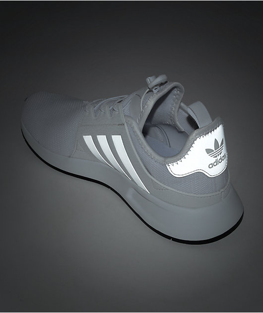 adidas white reflective shoes