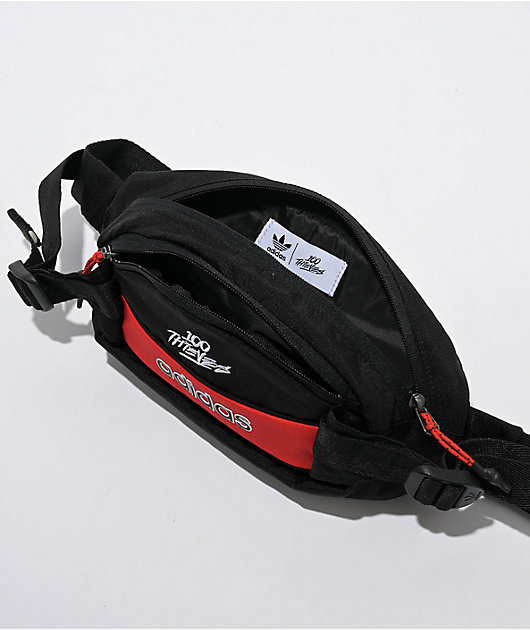 adidas x 100 Thieves Black Crossbody Bag Zumiez