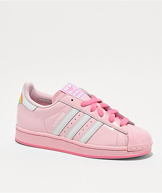 adidas x Care Bears Superstar II Pink & White Shoes