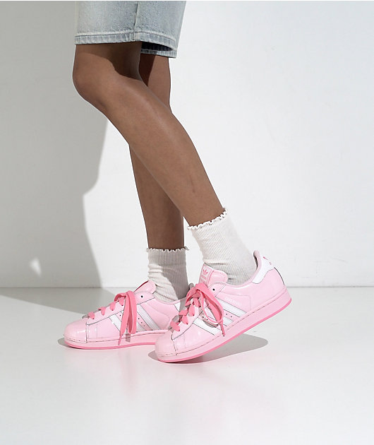 adidas x Care Bears Superstar II Pink & White Shoes video