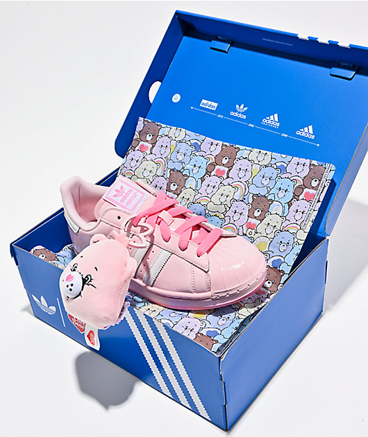 adidas x Care Bears Superstar II Pink & White Shoes | Zumiez