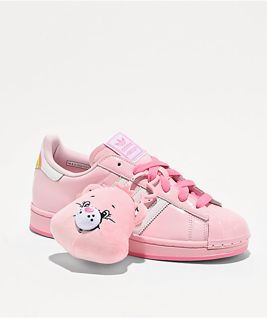 adidas x Care Bears Superstar II Pink & White Shoes | Zumiez