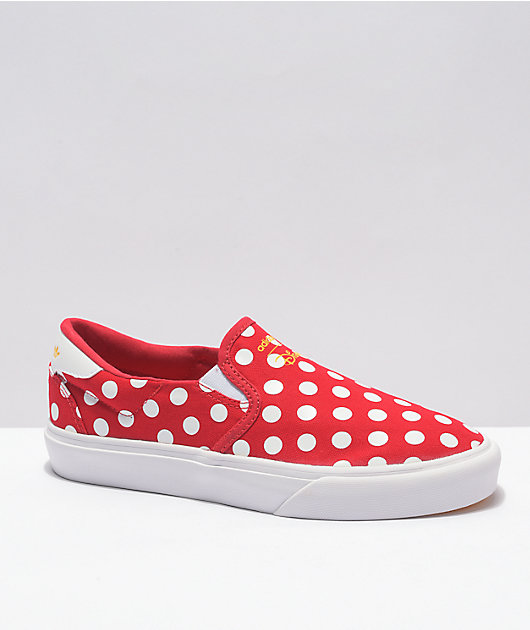 adidas x Disney Court Rallye Minnie Red Slip-On Shoes