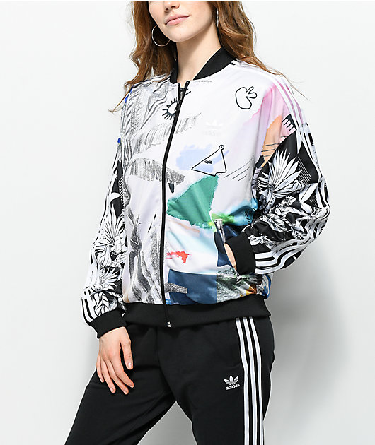 adidas flower girl track jacket