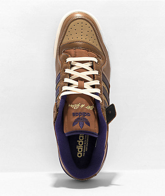 adidas x Heitor Da Silva Forum ADV Low Brown & Purple Skate Shoes
