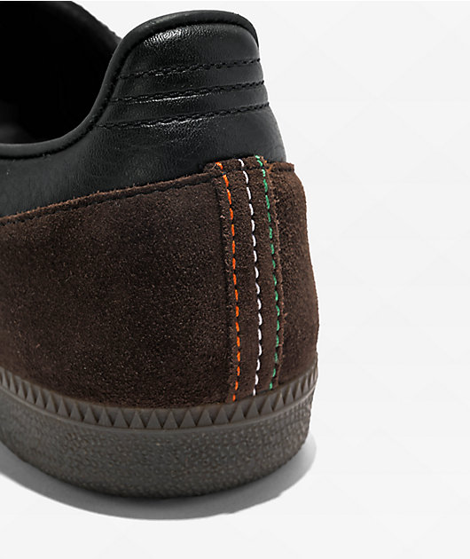 adidas gazelle silver green womens Adidas x Kader Samba ADV Shoes - Core Black / Brown / Gum5
