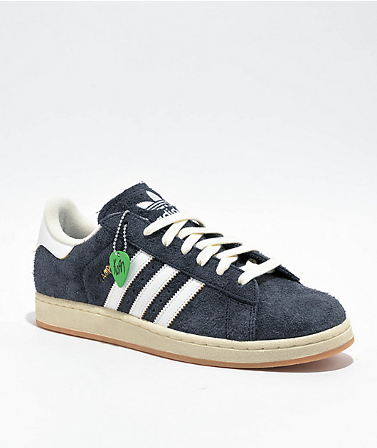  ×　korn adidas x KoRn Campus 2 Carbon & White Shoes | Zumiez