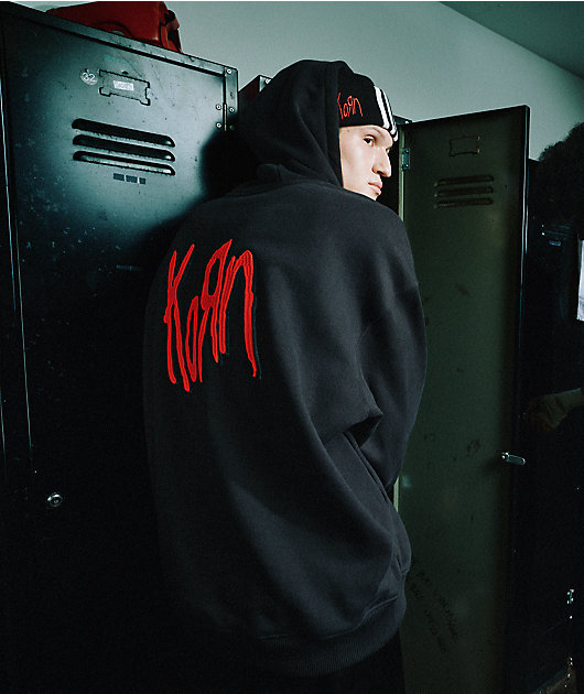 adidas x Korn Embroidered Black Hoodie Zumiez