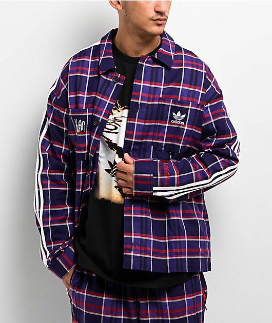 Adidas flannel on sale