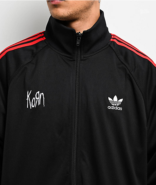adidas x Korn Reversible Black, Red & Purple Track Jacket | Zumiez