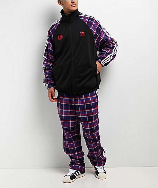 adidas x Korn Reversible Black, Red & Purple Track Jacket | Zumiez