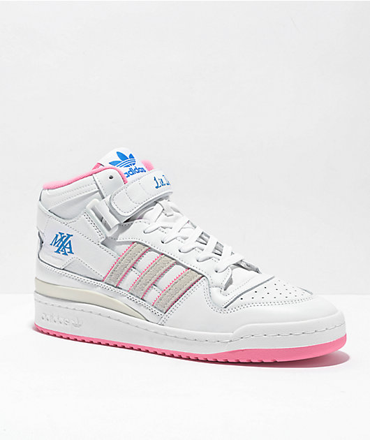 adidas x Maxallure Forum 84 Mid Lil White & Pink Skate Shoes
