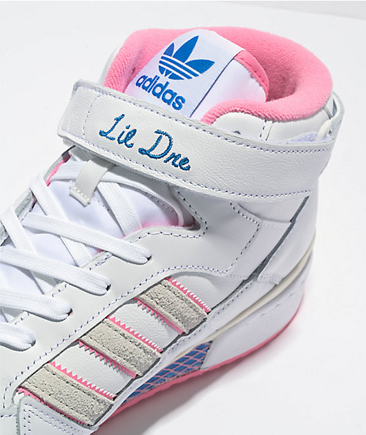 adidas Maxallure Forum 84 Mid Lil White & Pink Skate Shoes Zumiez