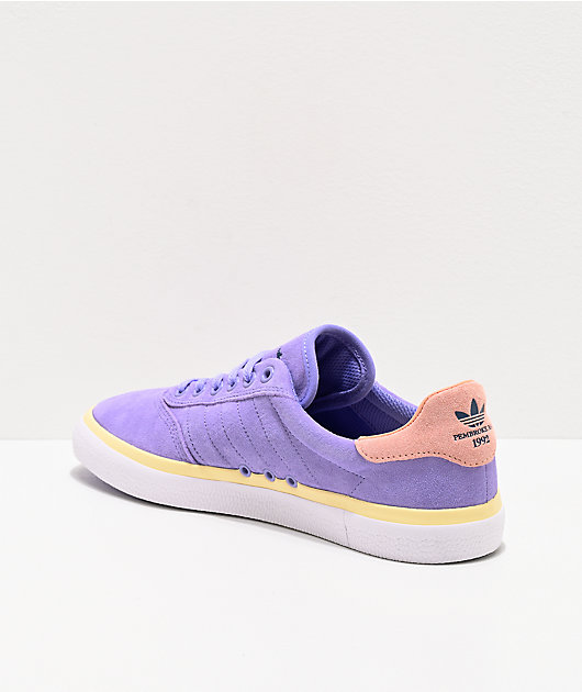purple adidas skate shoes