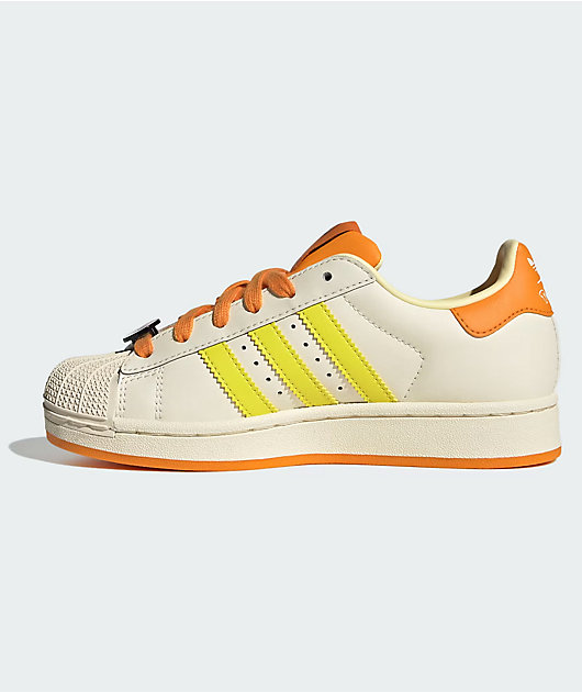 adidas x Pokémon Kids Superstar II Charmander White & Orange Shoes