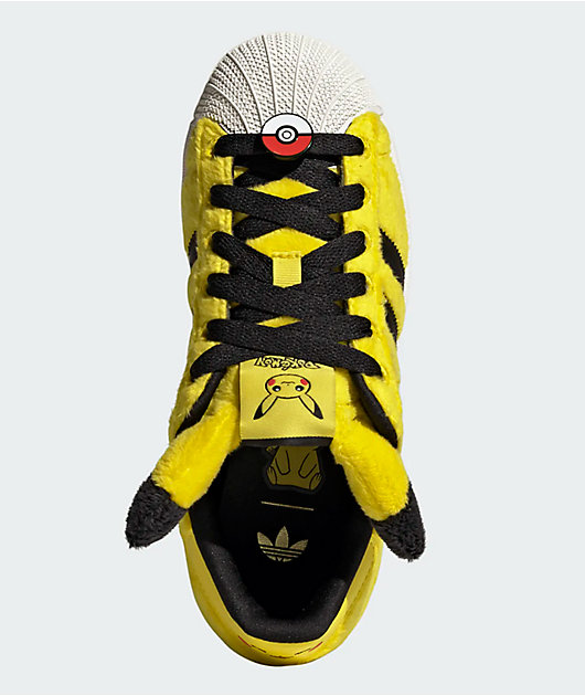 adidas x Pokémon Kids Superstar II Pikachu Yellow Shoes