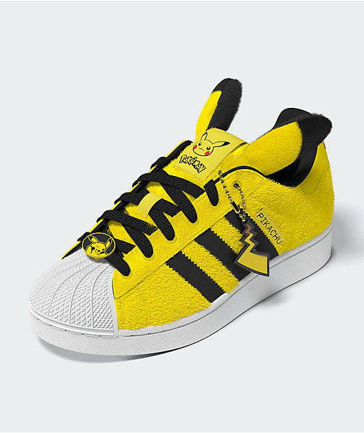 adidas x Pokémon Kids Superstar II Pikachu Yellow Shoes