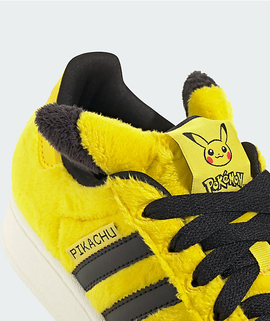 adidas x Pokémon Kids Superstar II Pikachu Yellow Shoes